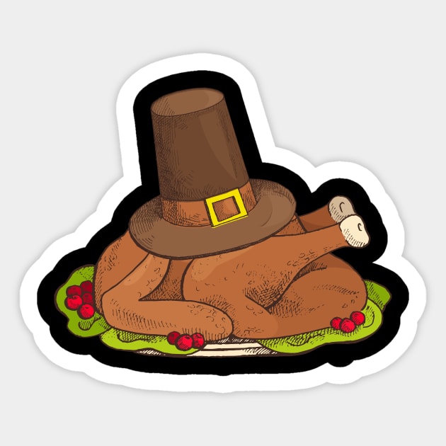 thanksgiving day turkey Sticker by lonway